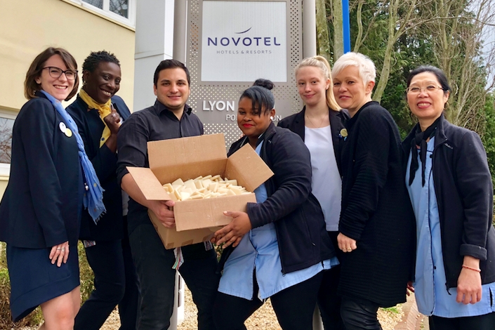 Novotel Dardilly collecte savon - Copie
