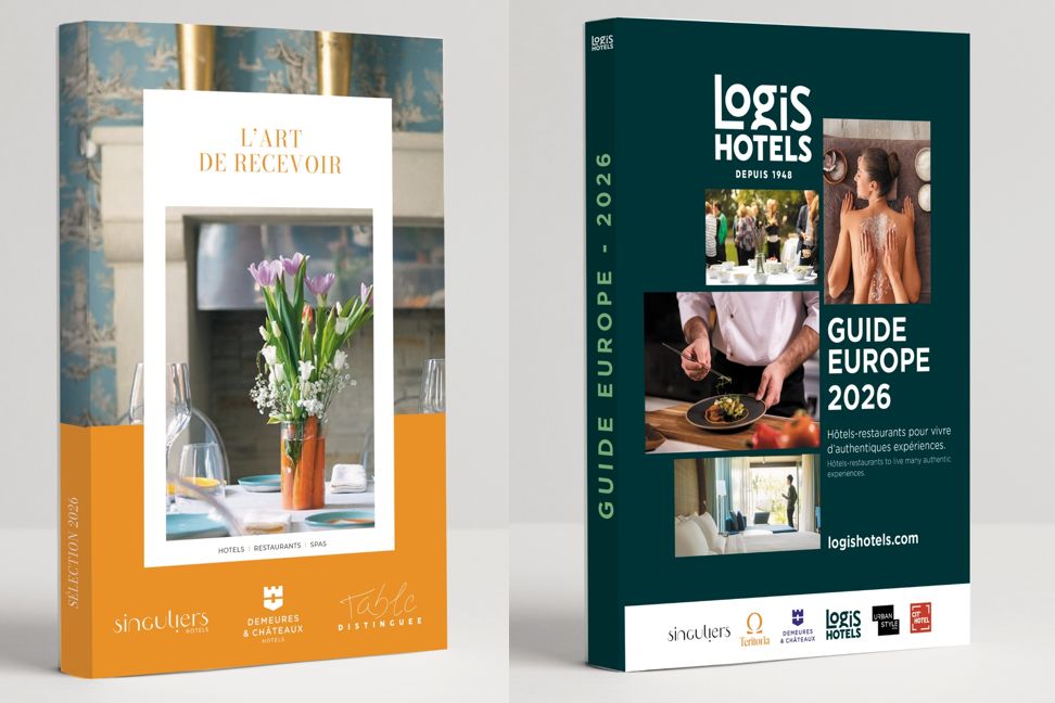 Le groupe d'Hôtels & Restaurants propose toujours des guides imprimés de son offre. L'édition 2026 de son guide Europe recense près de 2 000 adresses sous ses six marques  au sein de 7 marchés nationaux dont la France, l’Italie, l’Espagne, l’Andorre, l’Allemagne, la Belgique, et le Grand-Duché de Luxembourg. Le groupe annonce l'arrivée de 120 adresses nouvelles et l'intégration de près de 320 maisons Teritoria (ex marque du groupe Majorian, acquise en 2025). Logis Hôtels sort également son guide « L'Art de Recevoir », sélection d'une centaine d'adresses premium.