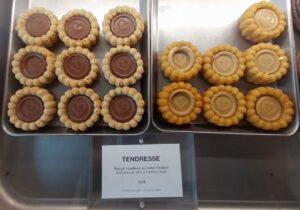 Des recettes de biscuits moelleux "Tendresse" mises au point par le pâtissier du groupe Julien Alvarez pour Ladurée Café. 3,5 euros pièce.